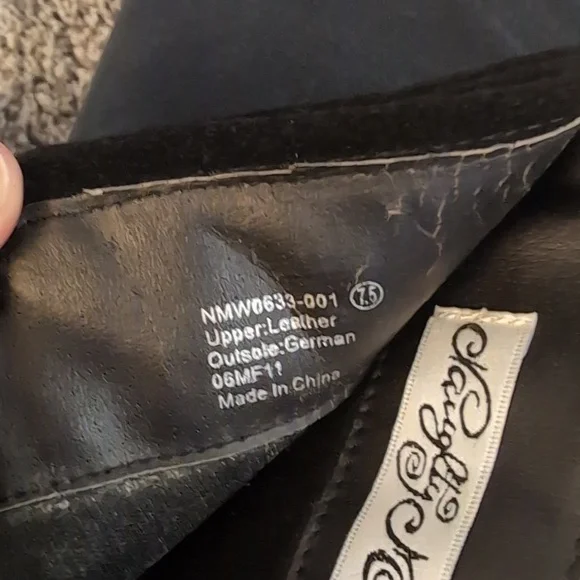 Naughty Monkey Black Suede Heeled Boots with Buckles - Picture 8 of 8